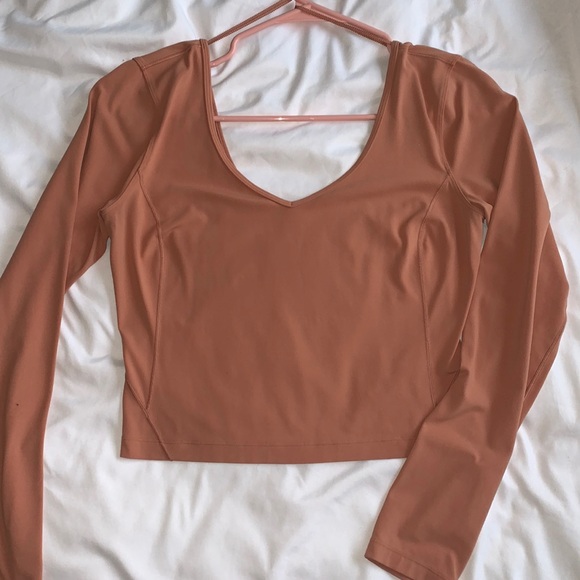 lululemon athletica Tops - Lululemon Align Crop Long Sleeve in Dusty Clay, size: 8